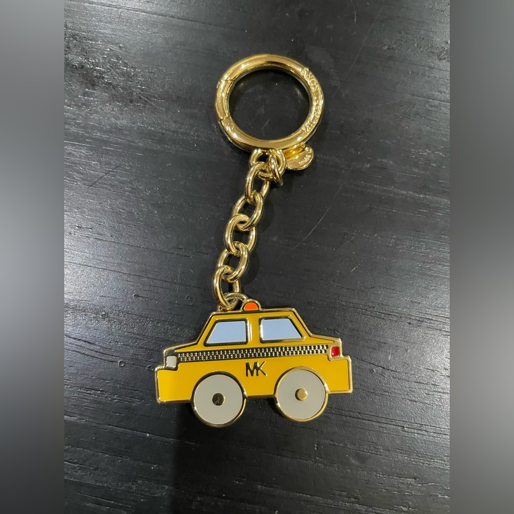 NWOT Michael Kors Yellow Taxi Keychain